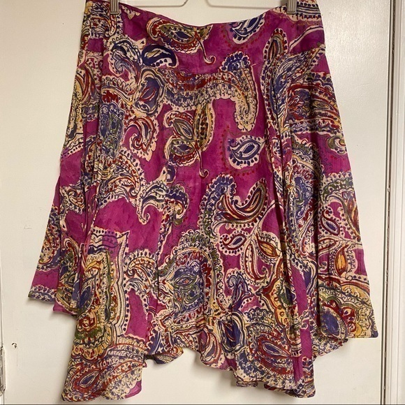 NWT Ralph Lauren paisley gauze skirt - Picture 1 of 11